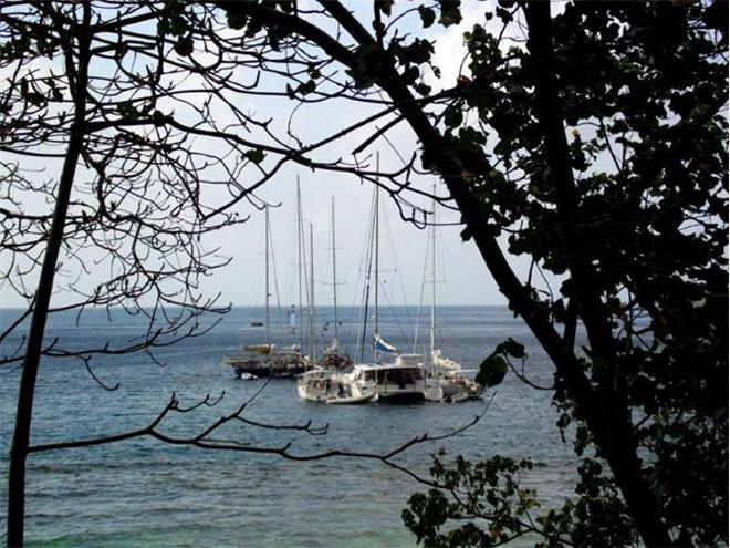 World ARC boats, Christmas Island © World Cruising Club http://www.worldcruising.com